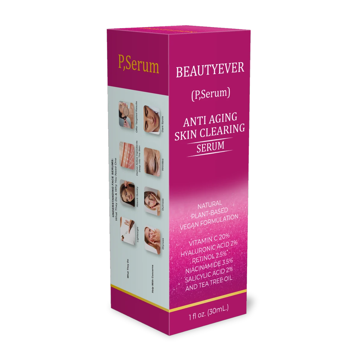 Beautyever P,Serum Anti Aging Skin Clearing Serum